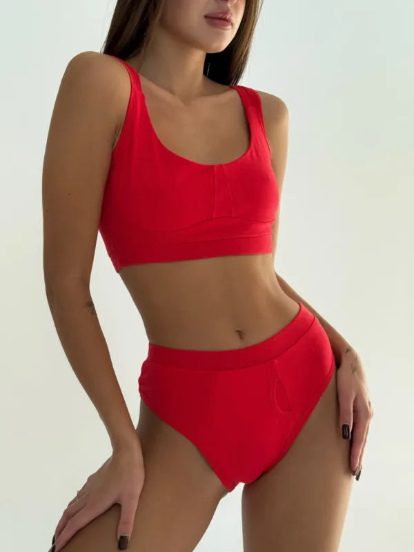 Cotton Lingerie Set in a Sporty Style