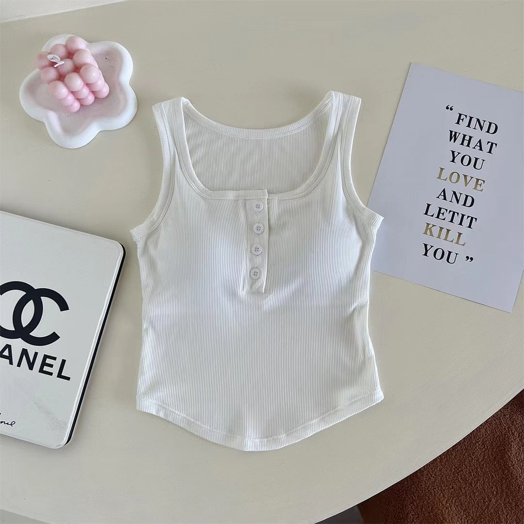 Котонова майка в рубчик