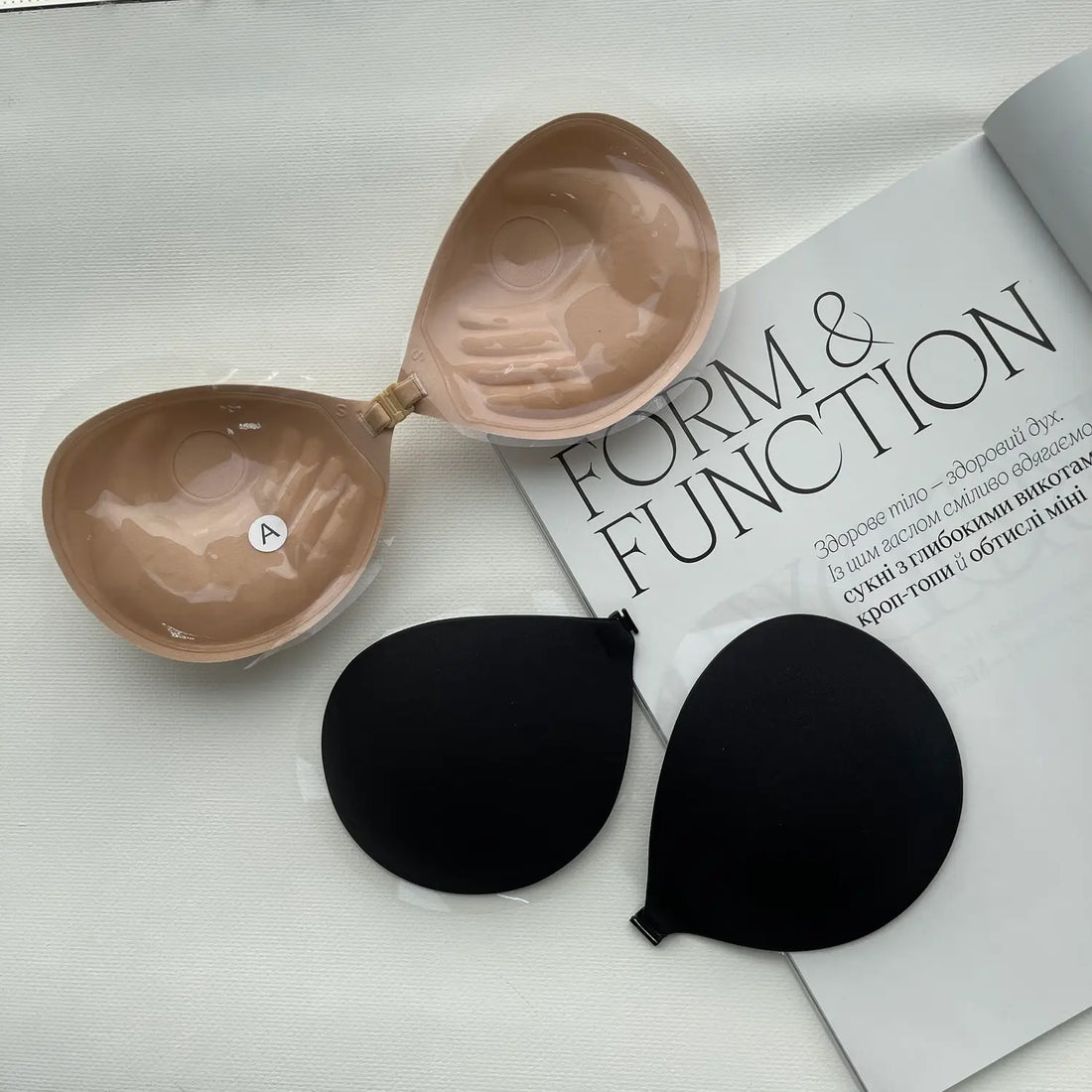 Fly bra with push up effect